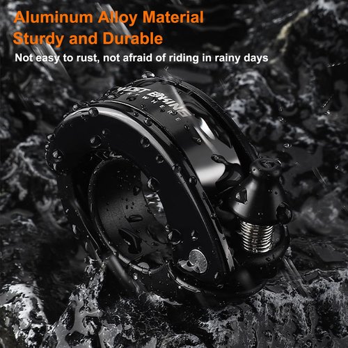 SONZUIA Hidden Conch Bike Bell, Classic Bicycle Bell Mountain Bike Bells for Adults, 100dB Loud Crisp Clear for 22.2mm/0.78in Bike Handlebars