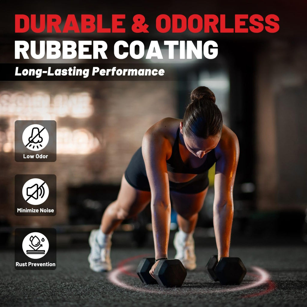 PAPABABE Dumbbells Set of 2, 5lbs Dumbbell Pair, 5 Pounds Hand Weights for Women Men at Home, Free Weights Dumbbells Set for Home Gym Equipment, Pesas Mancuernas para Ejercicios de Hombre Casa.