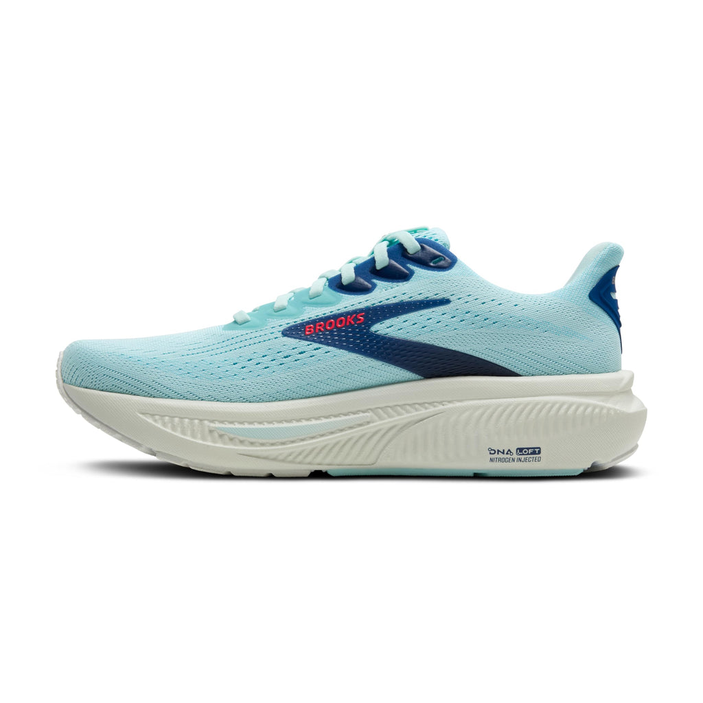 Brooks Women’s Ghost 17 Neutral Running Shoe - Clearwater/Navy Peony - 9.5 Medium