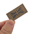 Tiny 1x2 IR Coyote Union Jack UK MTP Army British Army Tactical Morale Hook Patch