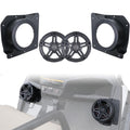 CYOOYC Under Dash Kick Speaker Pod Brackets for E-Z-Go TXT 1994+ Golf Cart Accessories, Front Kick Panels Loudspeaker Mount Support for 6.5" Speakers, High-Density PP Plastic, 2PCS