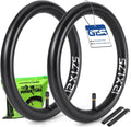 Skiennix Bicycle Tube - Reliable 12" to 29" Sizes with 32mm AV Schrader Valve & 2 Tire Levers