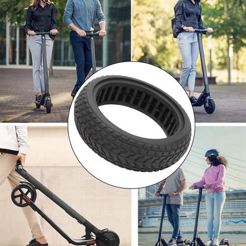 Keenso 6.5in Scooter Tire,Rubber Tubeless Solid Tire for Electric Scooter