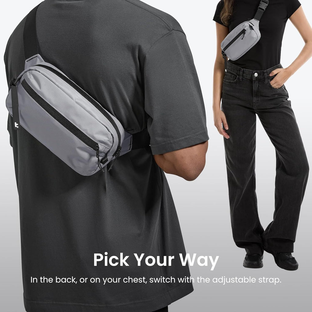 tomtoc 3.5L Sling Bag - RFID Blocking Crossbody Chest Pack for Men & Women | Water-Resistant & Lightweight