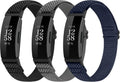 Fitbit Adjustable Elastic Nylon Sport Bands - Soft Stretchy Replacement Straps for Inspire Series | Unisex
