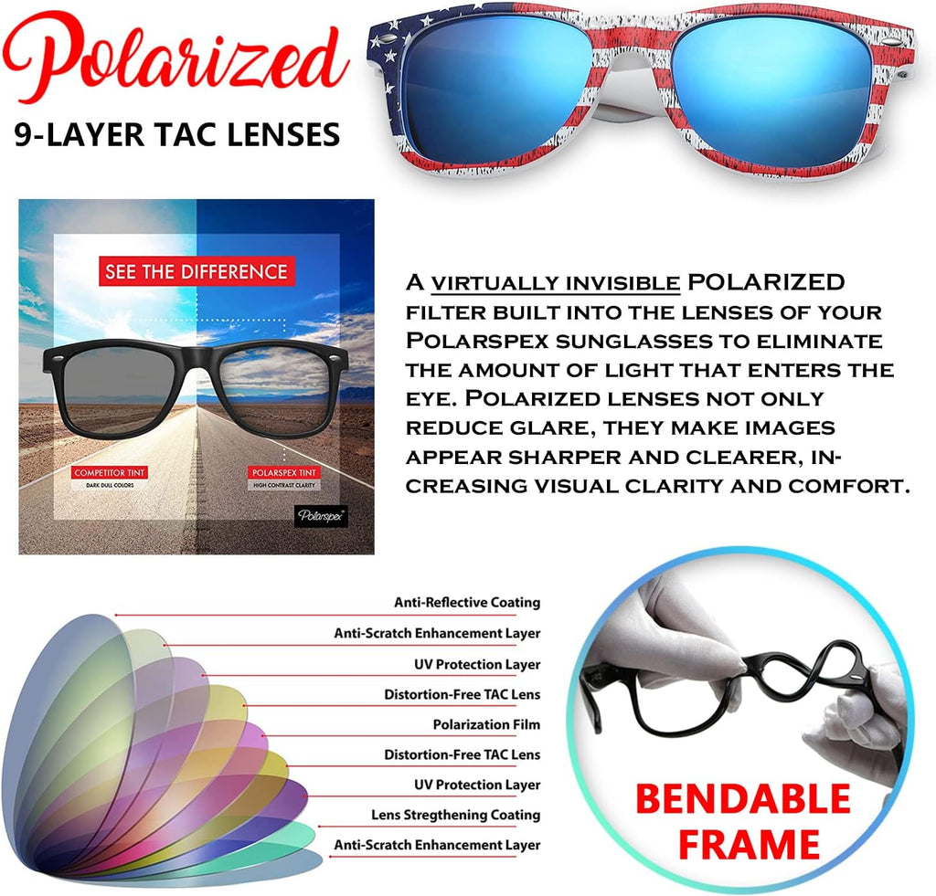 PolarSpex Toddler Sunglasses - UV Protection Unbreakable Polarized Shades for Kids Ages 2-8