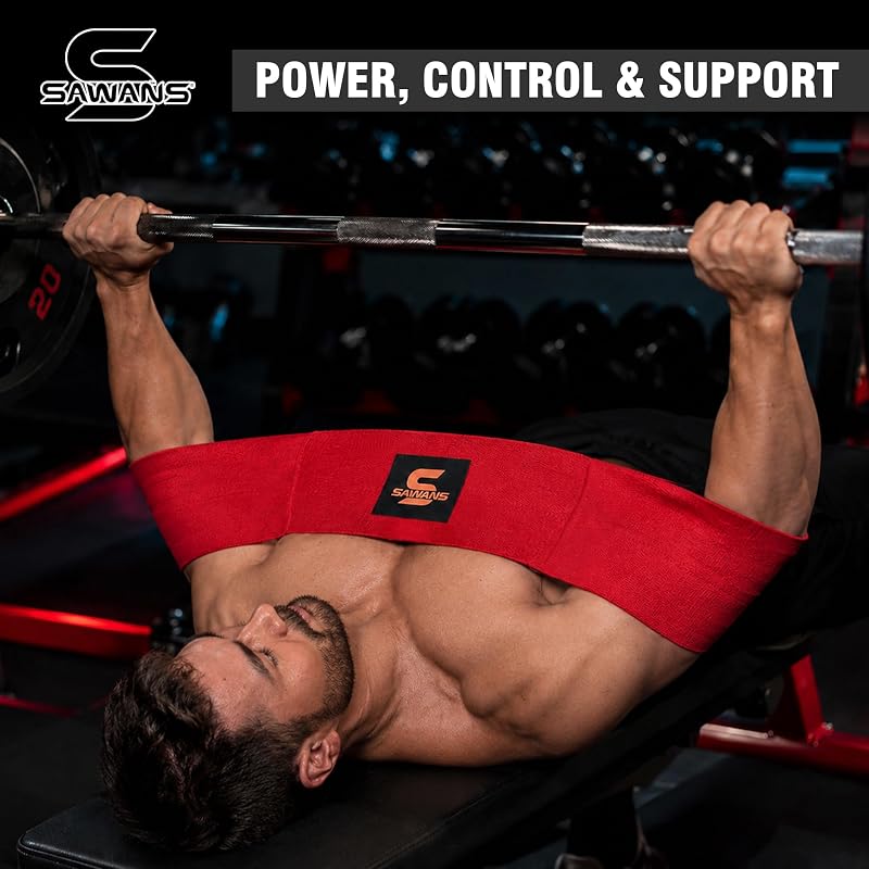 SAWANS Bench Press Sling Red X-Large – Weight Lifting Assistance & Push-Up Aid