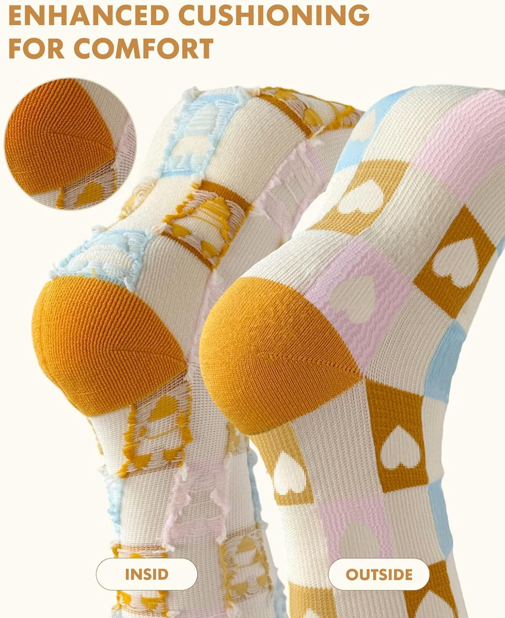 Skiennix Compression Socks for Women - 3 Pairs of 20-30 mmHg Graduated Support | Lightweight Daily Wear