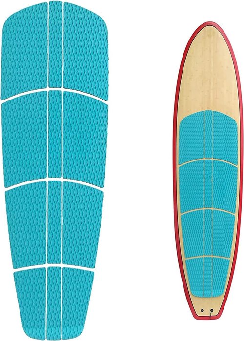 Abahub 12-Piece Surf SUP Deck Traction Pad - Premium EVA with Tail Kicker | 3M Adhesive for Paddleboards & Longboards - Black/Blue/Gray/Navy/Orange/White
