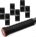 COIDEA Tennis Racket Grip Tape, 6 Pack Precut Anti Slip Tennis Grip Tape, Super Absorbent Dry Feel Tennis Grips Overgrip for Tennis, Pickleball, Black