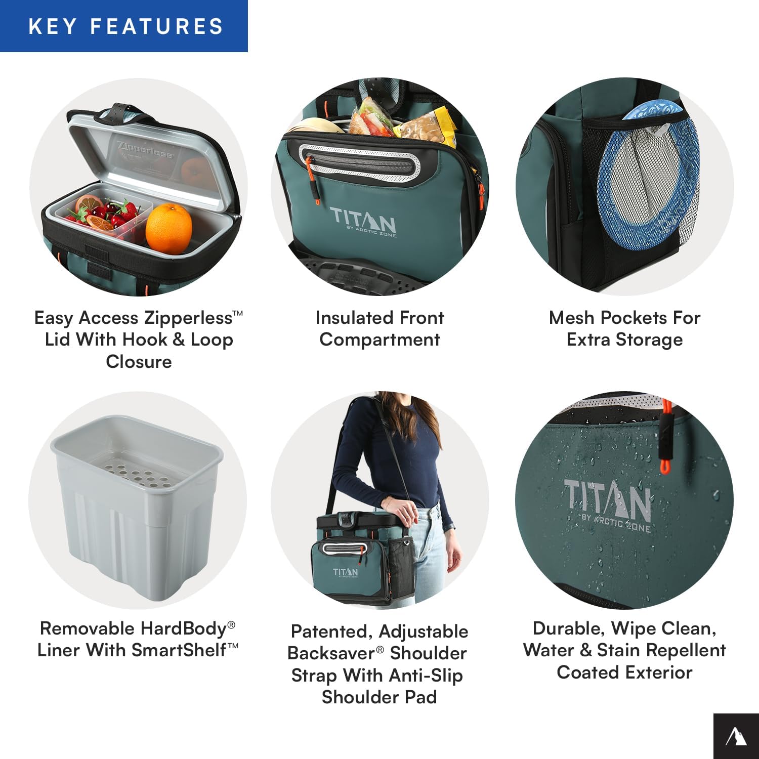 Titan by Arctic Zone Deep Freeze Cooler - Zipperless Hardbody Design with Superior Insulation | Durable & Versatile