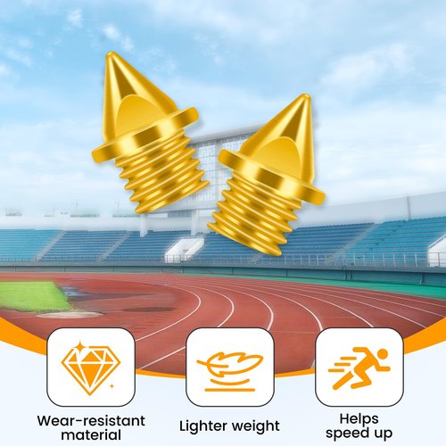 YUNVI 3/16 Inch Track Spikes,200pcs Stainless Steel Pyramid Shoe Spikes with Wrench for Track and Cross Country,Replacement for Sprint Sports Short Running Shoes