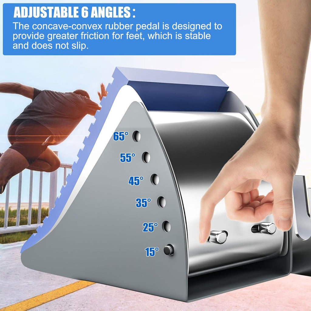 Skiennix Multi-Function Sprinter Pedals - 6 Angle Adjustable Aluminum for Track & Field