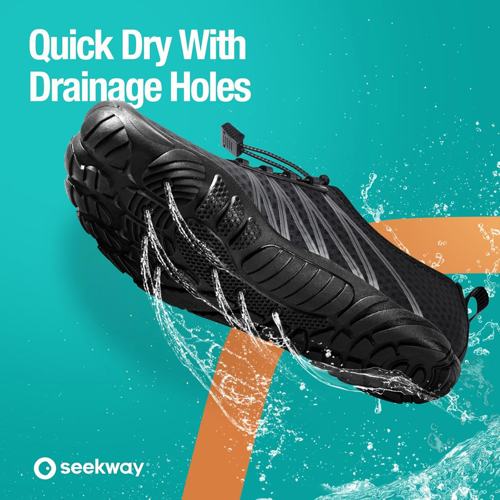 SEEKWAY Water Shoes - Quick-Dry Aqua Socks for Men & Women | Perfect for Beach, Swim, and Hiking