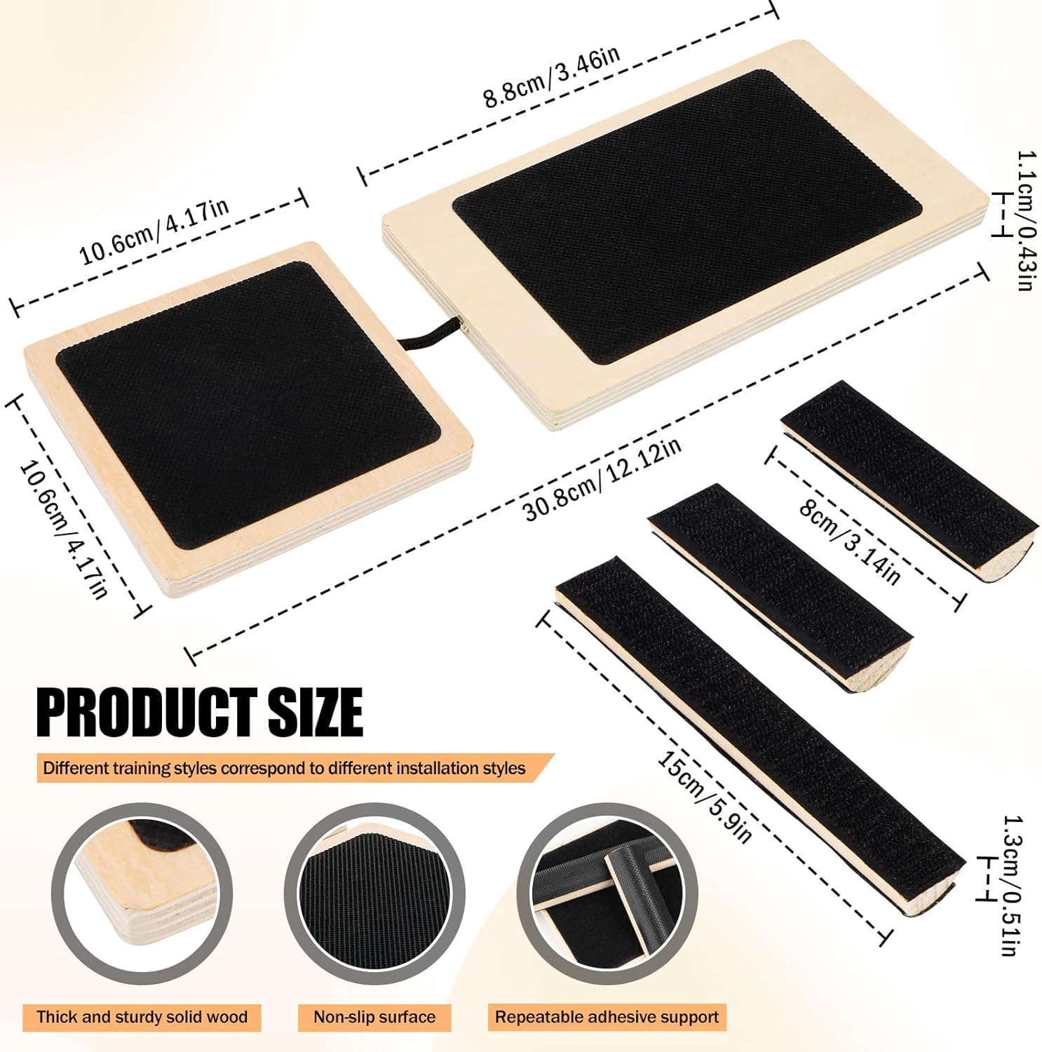 Skiennix Ankle Strengthener | Non-Slip Wood Balance Board for Injury Recovery & Training