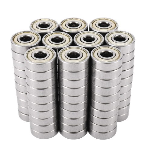 DasMarine 100 PCS 608 ZZ Skateboard Bearings,Double Shielded Miniature Deep Groove Ball Bearings for Skating/Skateboarding(8mm x 22mm x 7mm)