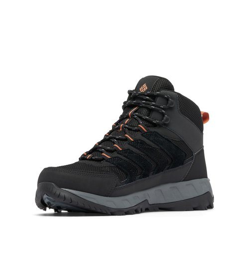 Columbia Mens Strata Trail Mid Waterproof, Black/Owl, 11