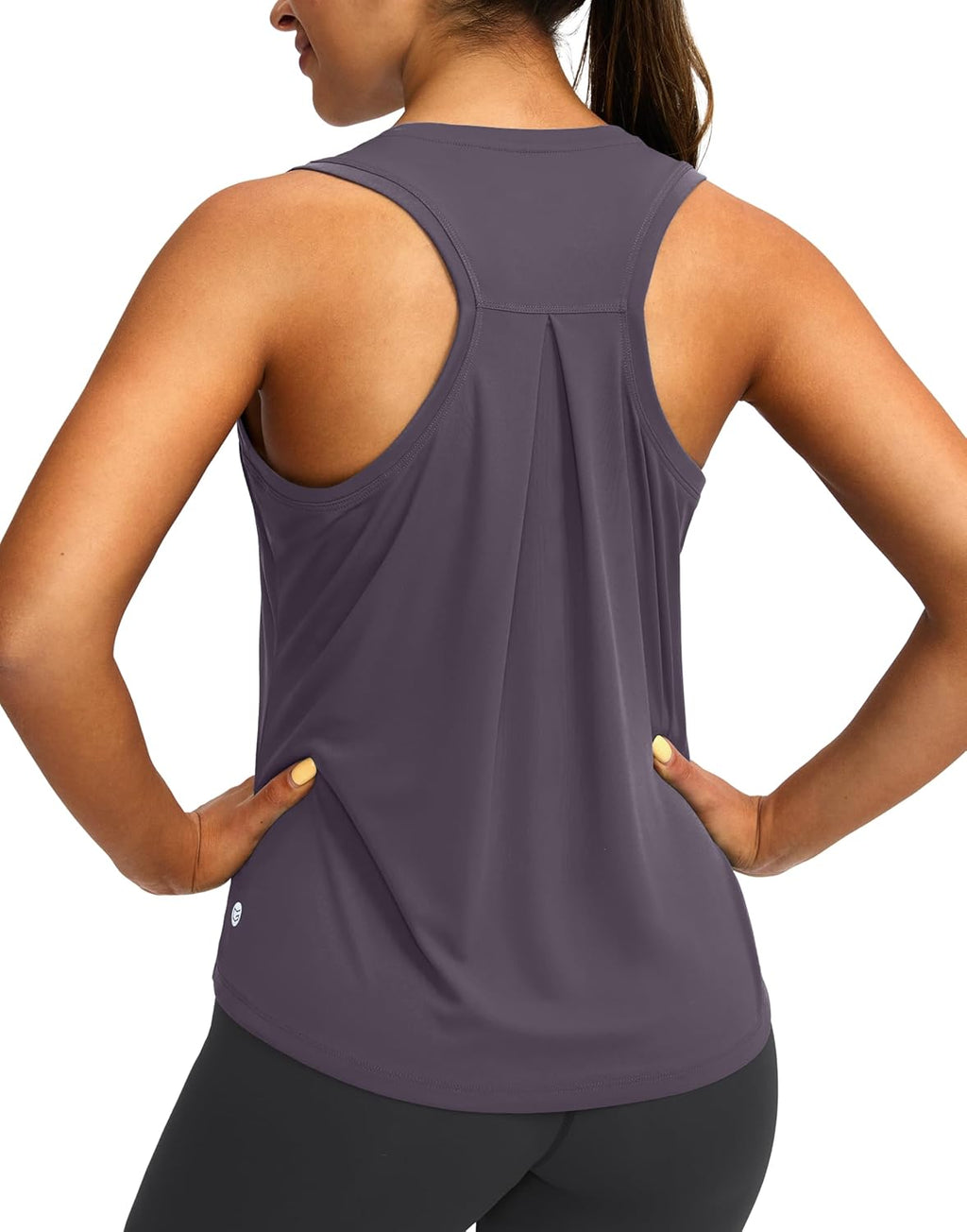 Skiennix Women's Racerback Workout Tank Top - Sleeveless Loose Fit Yoga & Gym Shirt