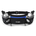 Hydration Running Belt with 10 oz Bottles - Blue, 25-33 Inch Waist - Phone Pocket for All Phones