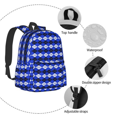 Ioiecock Sorority Zeta Backpack 17 ", Features Your Sorority'S Logo And Quotes For A Personalized Touch. This Unique And Customized Backpack Is Perfect For Jogging And Hiking