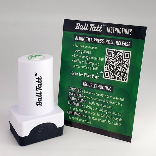 Ball Tatt - Gator Golf Ball Stamp, Golf Ball Stamper, Self-Inking Golf Ball Stamp Markers, Reusable Golf Ball Marking Tool to Identify Golf Balls, Golfer Gift Golfing Accessories