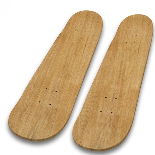 Vigorange 2 Packs 31"x 8" Blank Skateboard Decks,Natural,7-Layer Maple Double Tail Plain Skateboard, Great for Replacement,Art Painting and Home Decor
