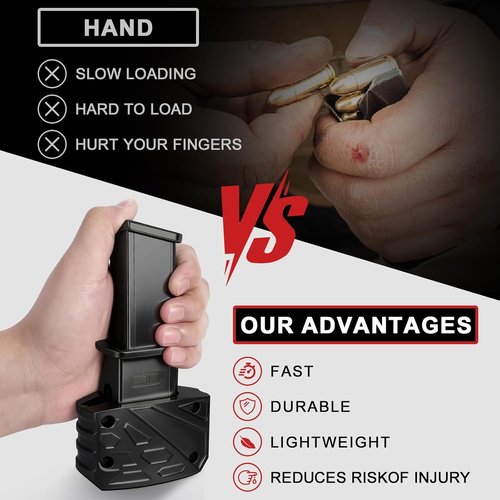 Glock Magazine Speed Loader - Essential Accessories for Glock 9mm/.40 S&W | Fast Loading & Portable