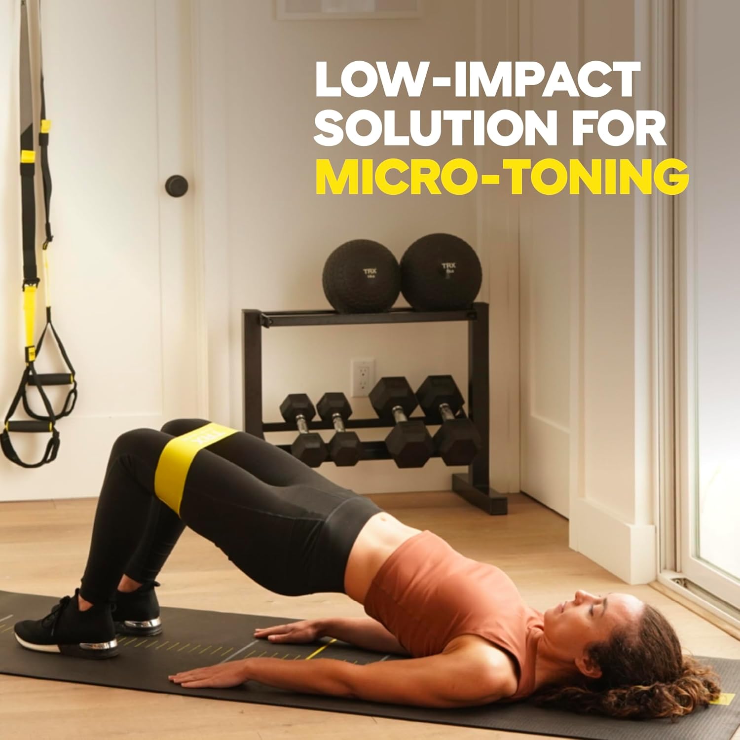 TRX Training Exercise Bands - Portable Workout Equipment for All Fitness Levels | Set of 4