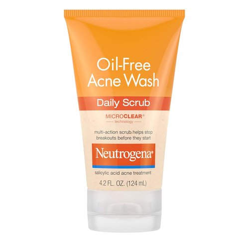 Neutrogena Oil-Free Acne Face Wash - 2% Salicylic Acid Exfoliating Scrub for Oily Skin | 4.2 fl. oz