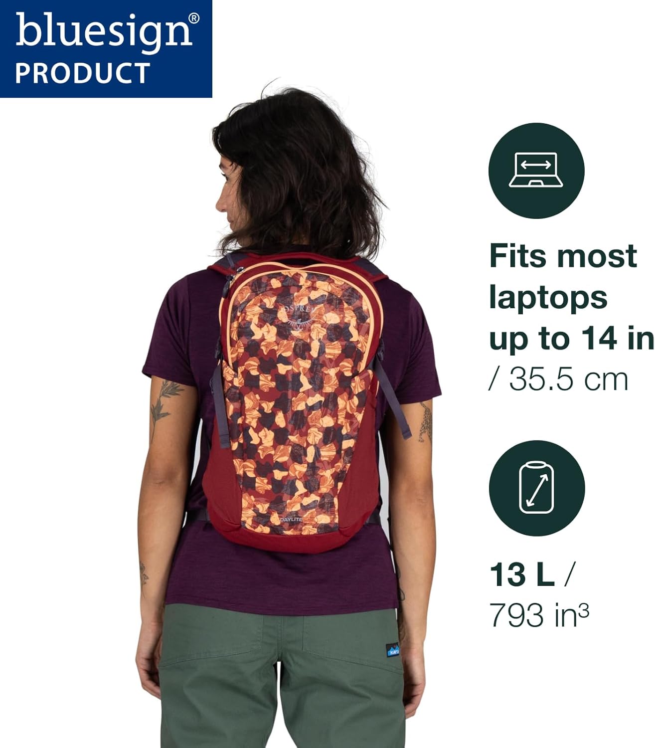 Osprey Daylite Commuter Backpack - Lightweight Everyday Bag with Laptop Sleeve & Bottle Pockets