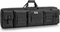 CVLIFE 42" Soft Rifle Case - Durable Double Long Gun Bag with Lockable Zipper & Backpack Strap for Outdoor Shooting