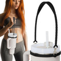 Pilotfish Water Bottle Strap - Heavy Duty Handle for Most Bottles | Dishwasher Safe & Removable Clips