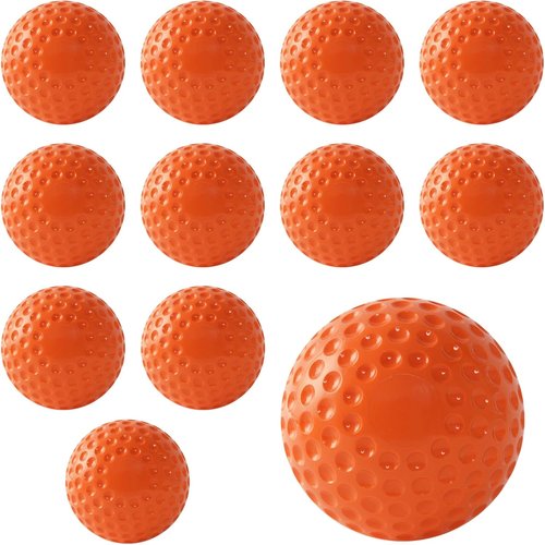 Baseballs 12 Pack - Dimpled 9-Inch Pitching Machine Baseballs for Hitting & Fielding Practice
