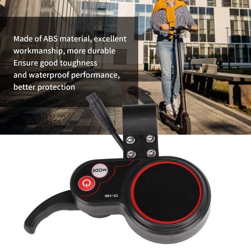 Pissente 6 Pin Communication Instrument, 48V TF 100 Display Electric Scooter Controller Electric Scooter Display Panel for M4 Electric Scooter Controller