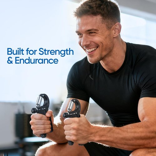 FitBeast Grip Strength Trainer - Adjustable Hand Grip Strengthener for Strength Training | 10-132 lbs Resistance, Ideal for Athletes & Rehab
