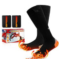 Heated Socks for Men Women, New Rechargeable Heated Socks, 5000 mAh Extra Large Battery, Long Life Up to 65 °C Large Heating Area, Unisex Foot Warmer for Outdoor Skiing, Winter Camping, Hiking
