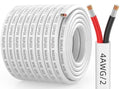Marine Grade 4 Gauge Wire - Tinned Copper, IP68 Waterproof & Corrosion-Resistant | 50FT Length