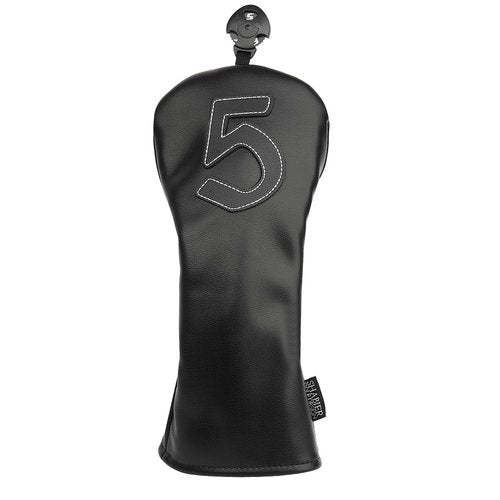 SHABIER Black Golf Headcover with Number Design for Golf Club (One Set 4pcs)