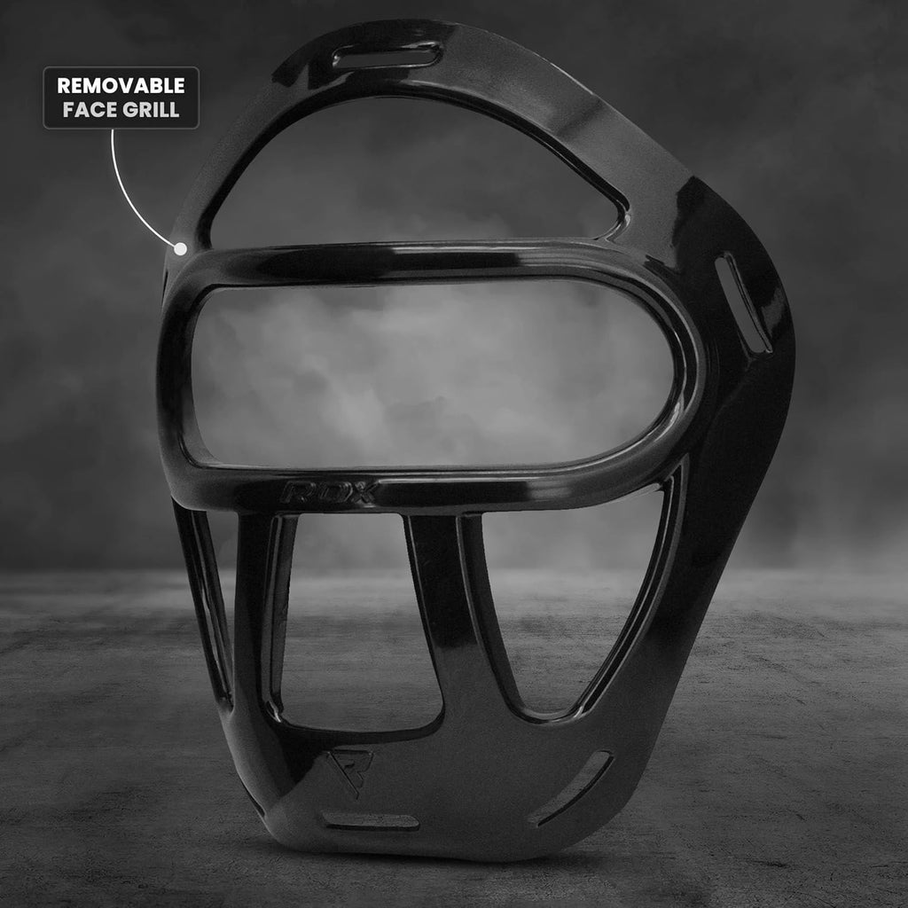 RDX Boxing Headgear - Removable Face Grill for MMA, Muay Thai, Kickboxing & Sparring | Adjustable Fit