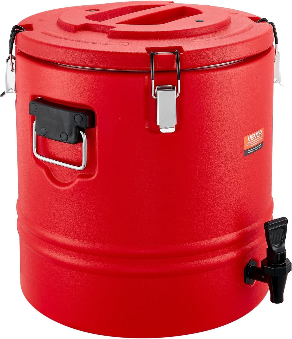 VEVOR Insulated Beverage Dispenser - 8 Gal Thermal Hot & Cold Drink Server with Spigot | Food-Grade 304 Stainless Steel