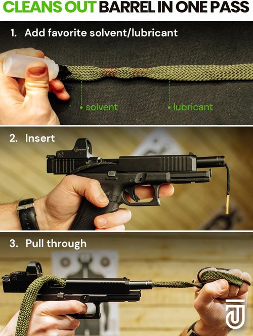 Bore Cleaner | 12Ga, 5.56 & 9mm Gun Cleaning Kit - Includes Brushes, Patches & Swabs