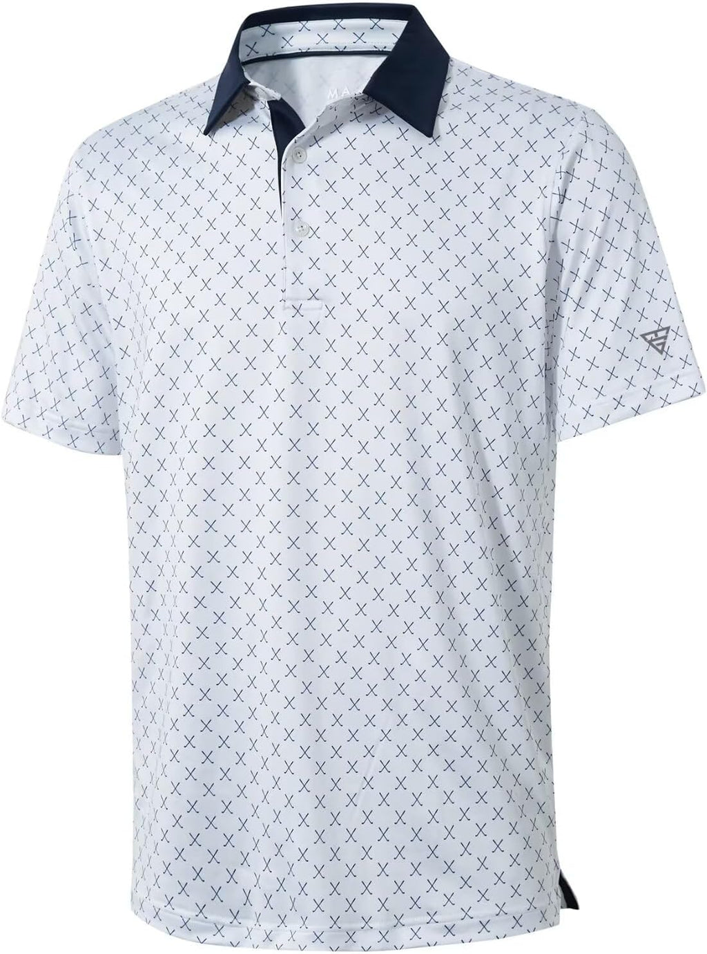 Skiennix Golf Shirt for Men - Dry Fit Performance Polo with Moisture-Wicking Fabric | Short Sleeve Print