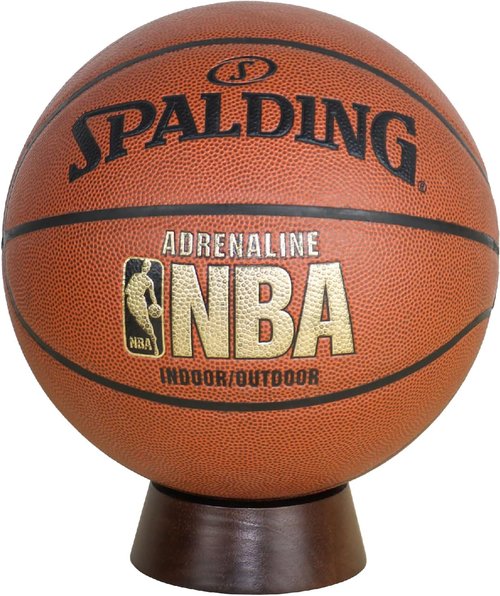 HillSpring Wooden Football Display Stand - Versatile Holder for Rugby, Basketball & Memorabilia | 1 Pack