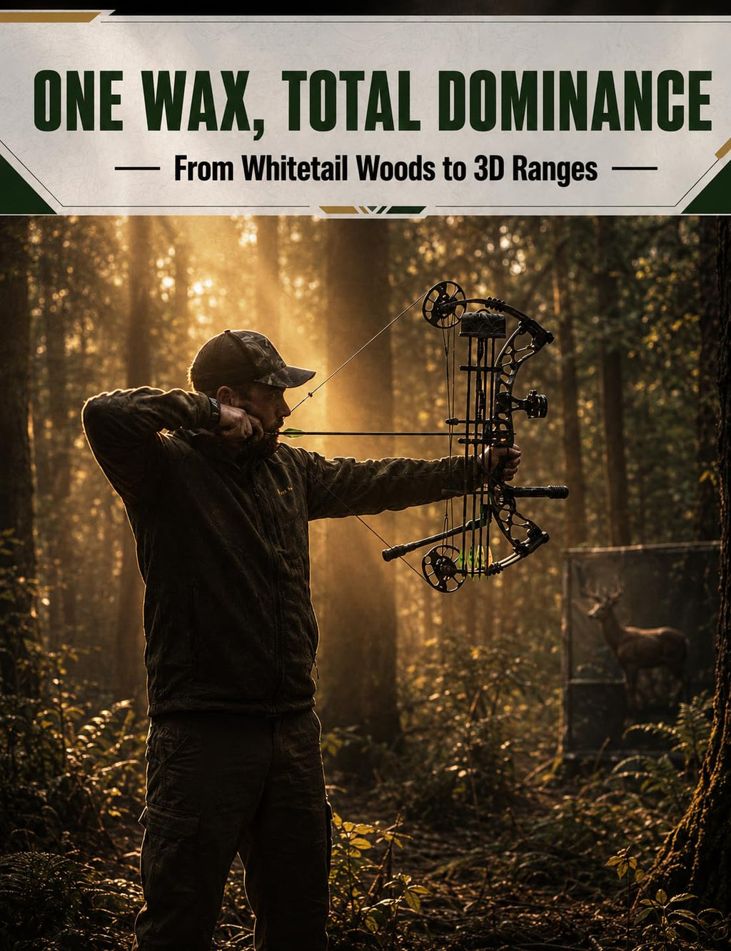 NOVASPARK 6pcs Archery Bowstring Wax Stick - Twist-Up Tube - Odorless & All-Weather Waterproof String Conditioner Kit for Crossbow Strings/Recurve/Compound Bow Essential Archery Accessories
