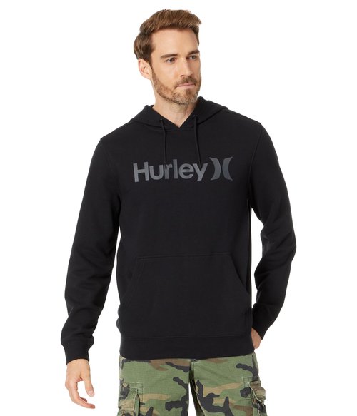 Hurley MFT0011590H010L One & Only Solid Fleece Pullover Hoodie Black 1 LG Black L