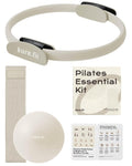 kure.fit Home Pilates Essentials Kit for Women | Pilates Ring, Mini Ball, Booty Band Set | Pilates Equipment Starter Set in Gift Box | Workout Guide Included