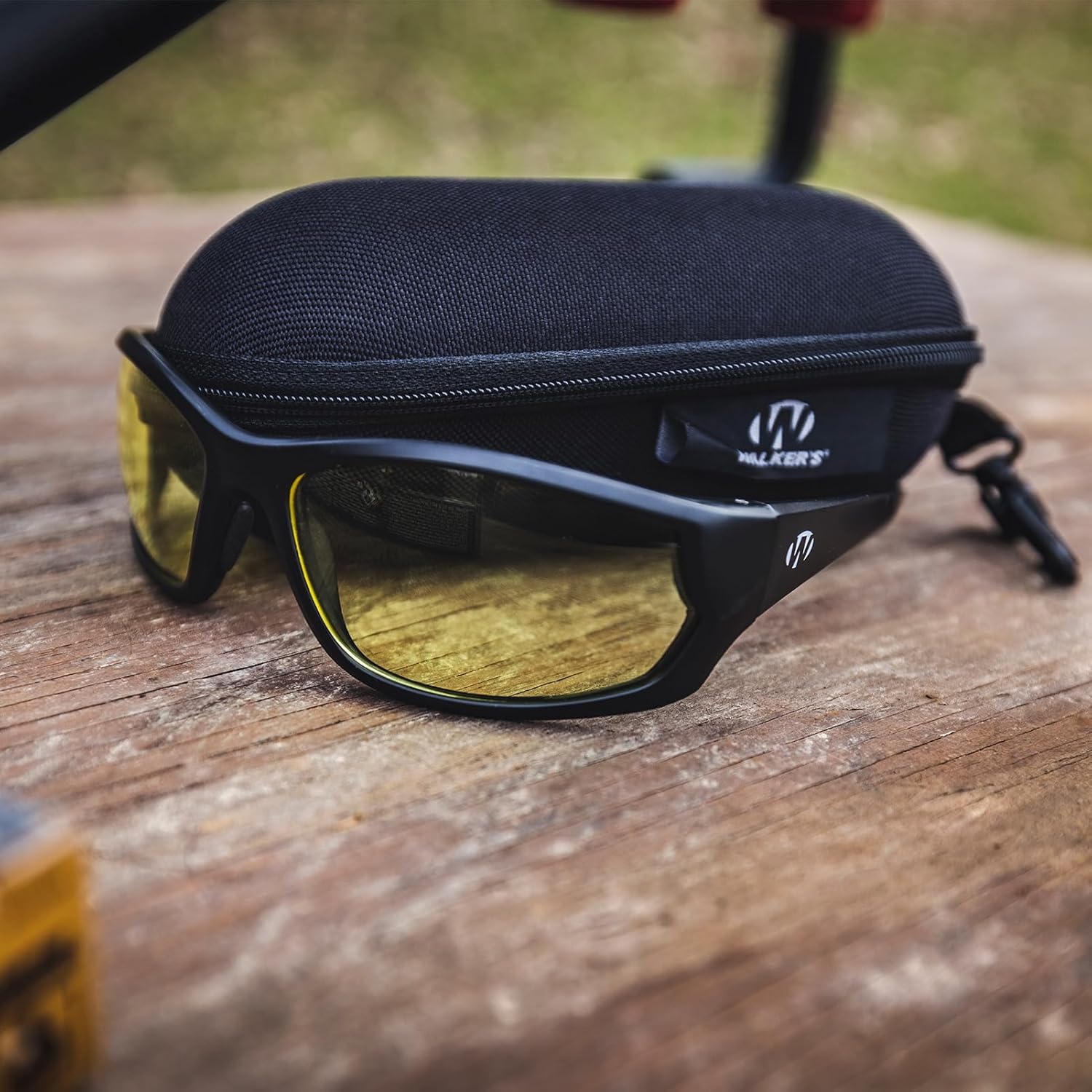 Walker’s IKON Carbine Shooting Glasses - Impact-Resistant, Non-Slip Design with Lens Cloth & Carry Case