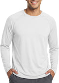 MAGCOMSEN Men's Sun Protection Shirt - UPF 50+ Long Sleeve Dry Fit for Athletic Activities | Fishing & Running