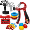 Skiennix 13 PCS Grip Strength Trainer Kit - Hand Gripper & Forearm Strengthener for Muscle Building & Recovery
