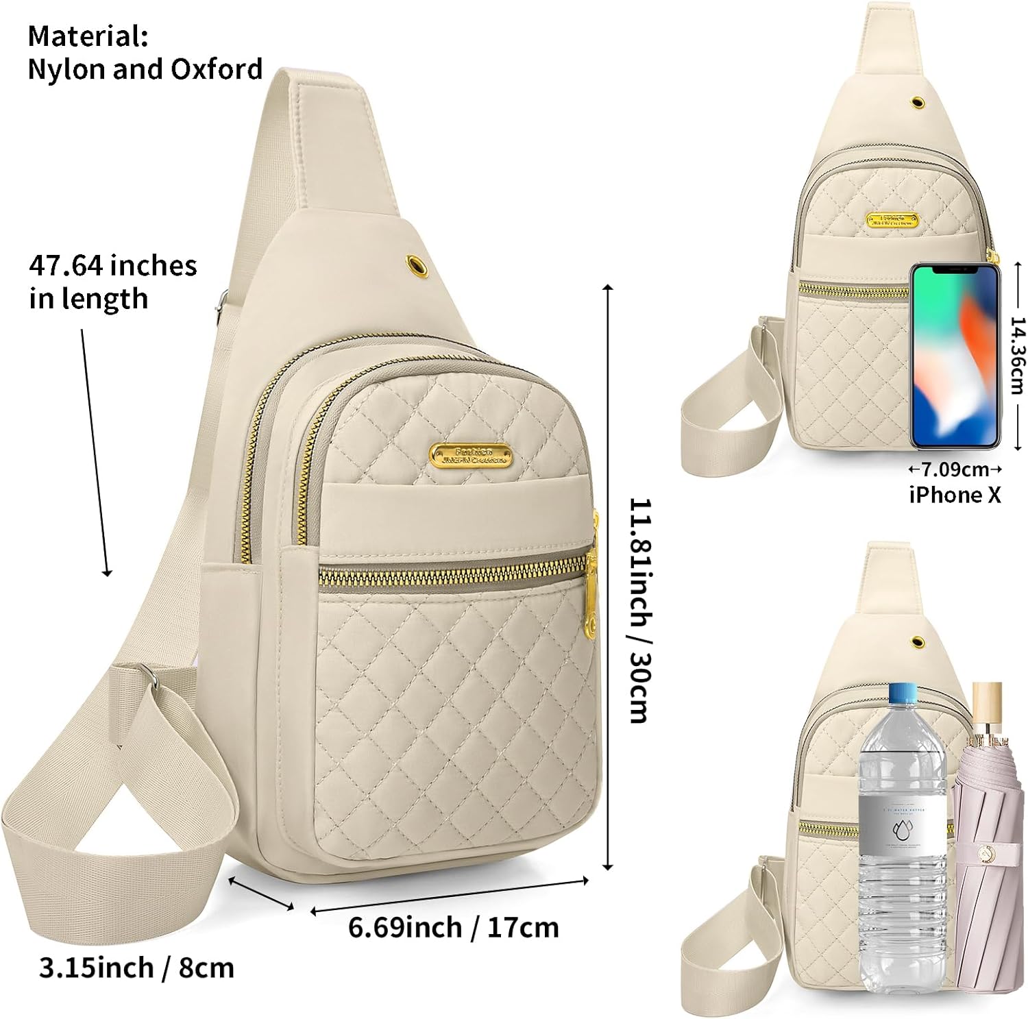Skiennix Small Sling Bag - Casual Crossbody Backpack for Women & Men | Compact & Stylish Design